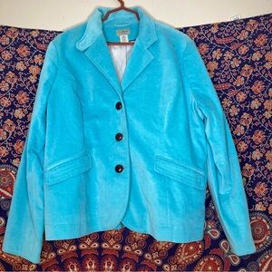 L.L Bean velvet jacket